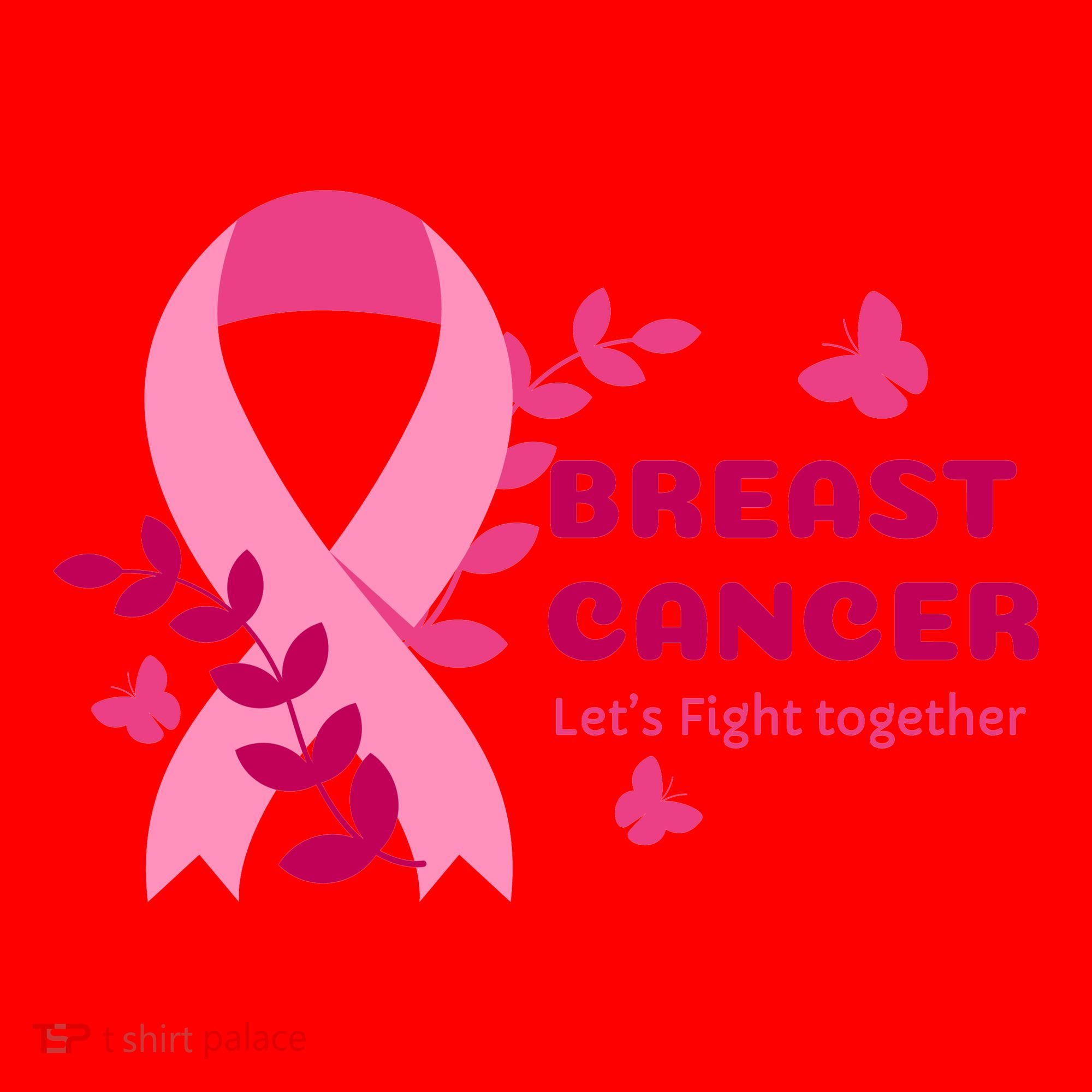 Breast Cancer LetS Fight Together Ribbon Santa Hat