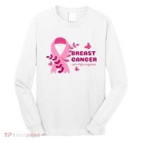 Breast Cancer LetS Fight Together Ribbon Long Sleeve Shirt thumb 0
