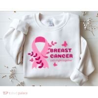 Breast Cancer LetS Fight Together Ribbon Sweatshirt thumb 2