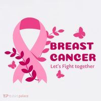Breast Cancer LetS Fight Together Ribbon Women's Hoodie thumb 2