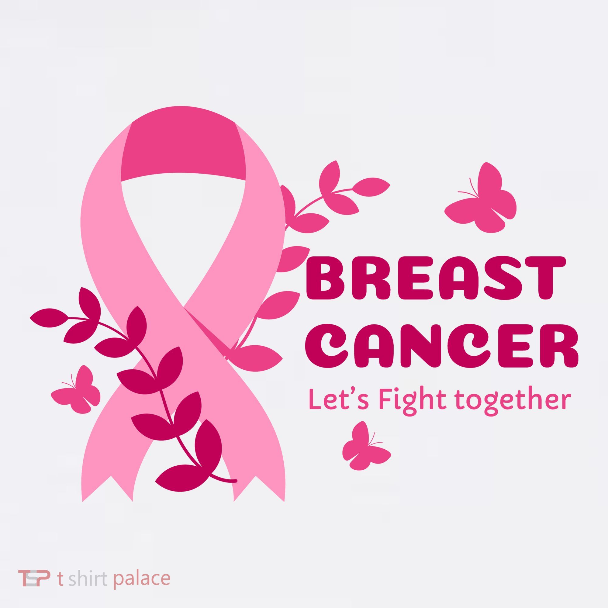 Breast Cancer LetS Fight Together Ribbon Women's Hoodie