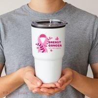 Breast Cancer LetS Fight Together Ribbon Tumbler thumb 2