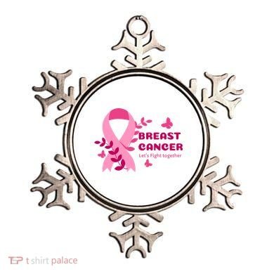 Breast Cancer LetS Fight Together Ribbon Ornament