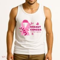 Breast Cancer LetS Fight Together Ribbon Tank Top thumb 3