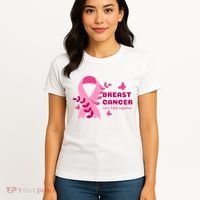 Breast Cancer LetS Fight Together Ribbon Women's T-Shirt thumb 4