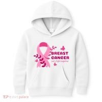 Breast Cancer LetS Fight Together Ribbon Kids Hoodie thumb 0