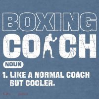 Boxing Coach Like A Normal Coach But Cooler. Boxing Comfort Colors Garment-Dyed Hooded Sweatshirt thumb 2