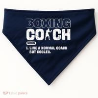 Boxing Coach Like A Normal Coach But Cooler. Boxing USA-Made Doggie Bandana thumb 0
