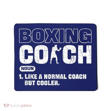 Boxing Coach Like A Normal Coach But Cooler. Boxing Mousepad