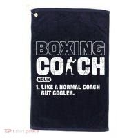 Boxing Coach Like A Normal Coach But Cooler. Boxing Golf Towel thumb 0