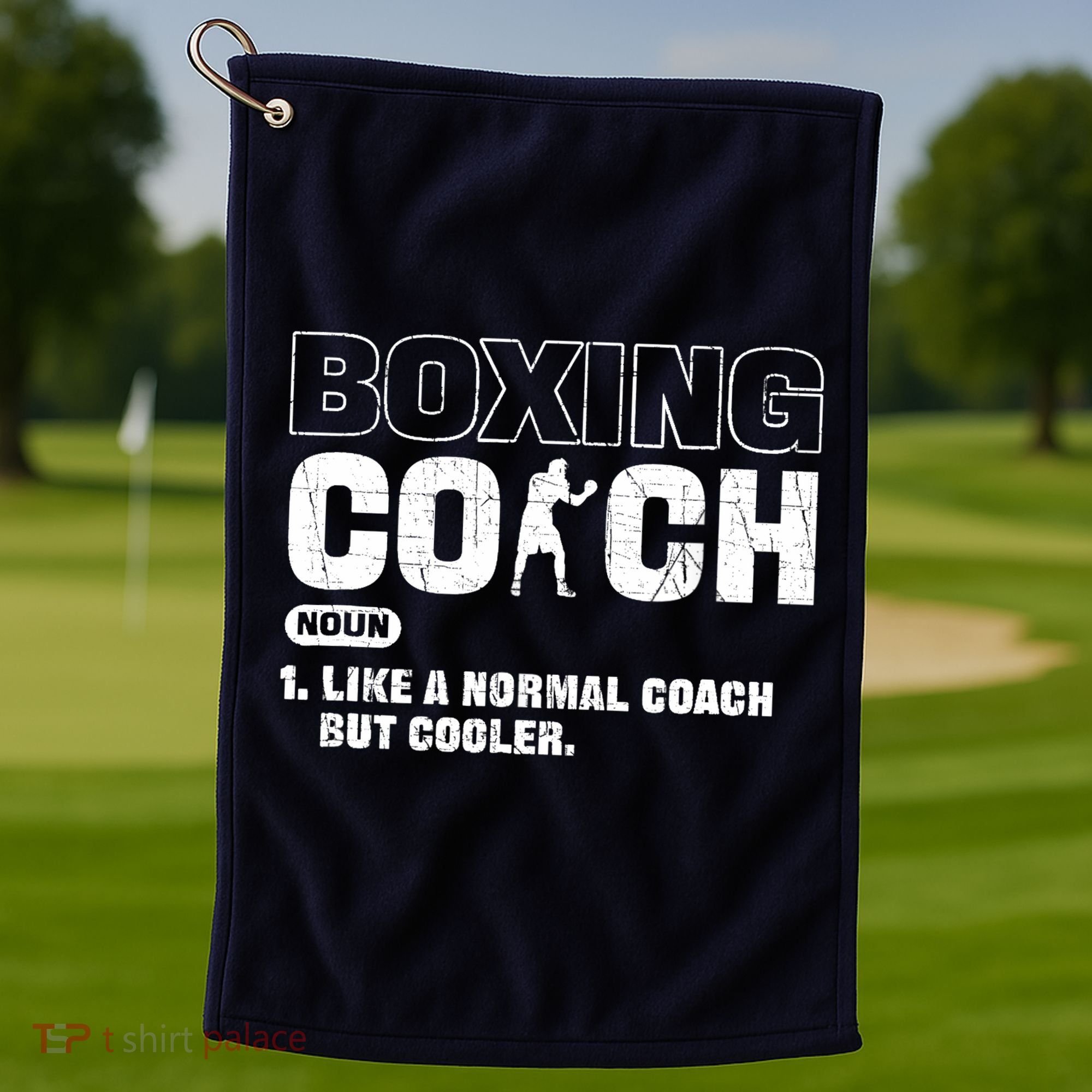 Boxing Coach Like A Normal Coach But Cooler. Boxing Golf Towel