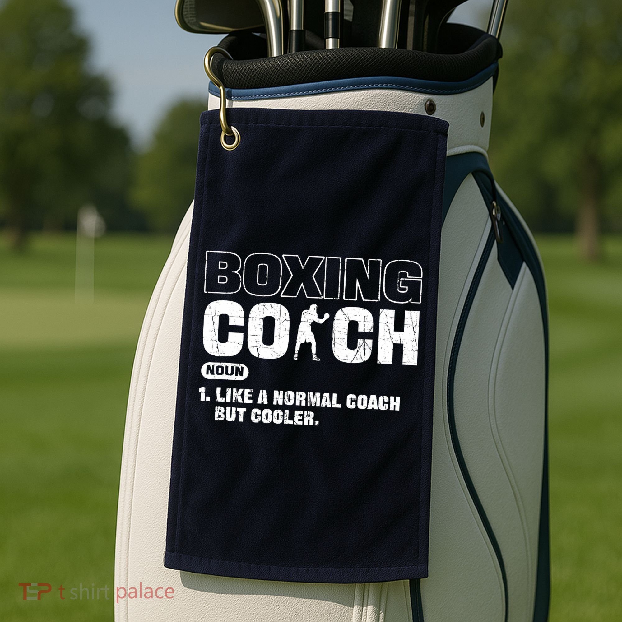 Boxing Coach Like A Normal Coach But Cooler. Boxing Golf Towel