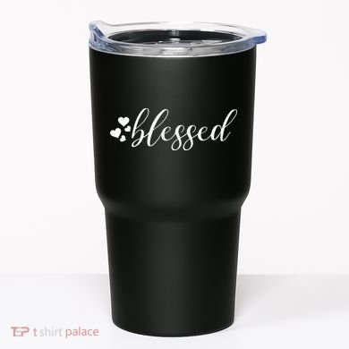 Blessed Cute Love Hearts Tumbler