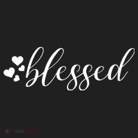 Blessed Cute Love Hearts Golf Towel thumb 3