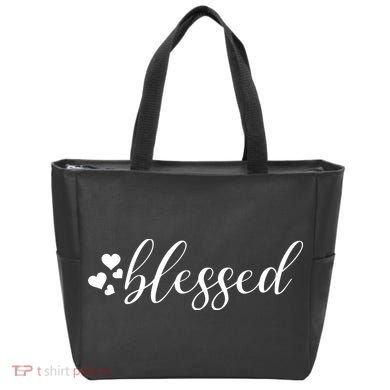 Blessed Cute Love Hearts Tote Bag