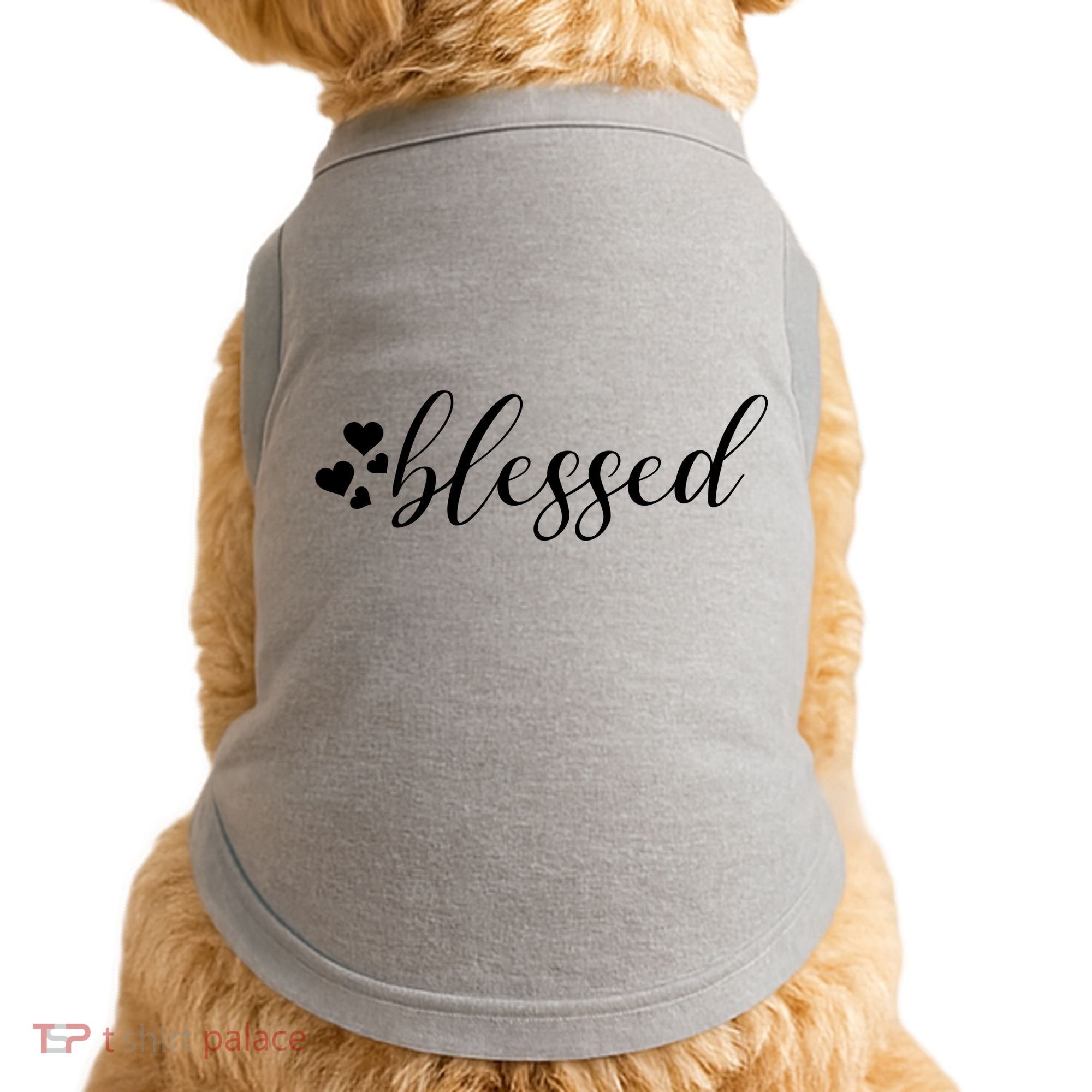 Blessed Cute Love Hearts Doggie Tank