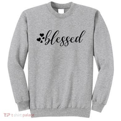 Blessed Cute Love Hearts Sweatshirt