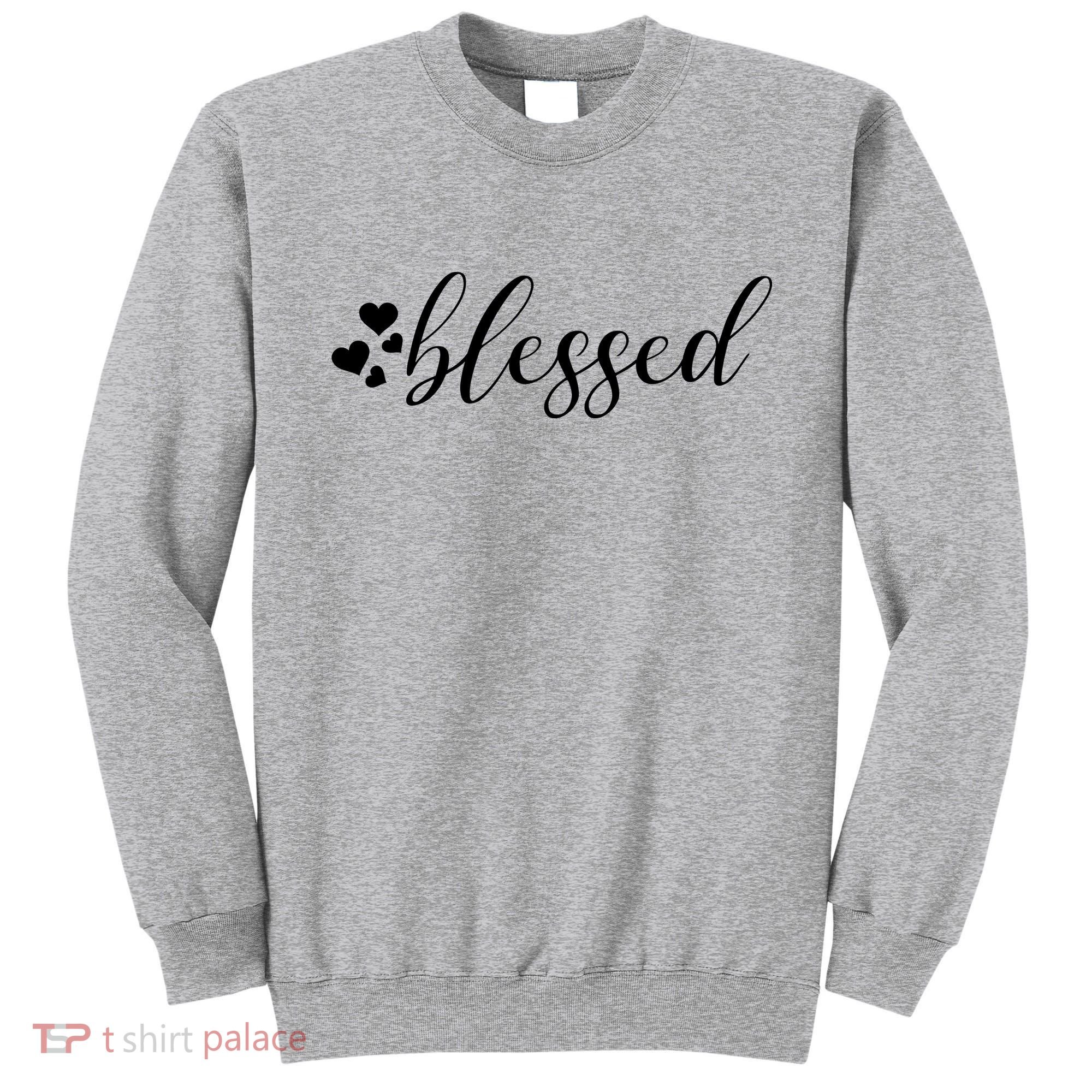 Blessed Cute Love Hearts Sweatshirt
