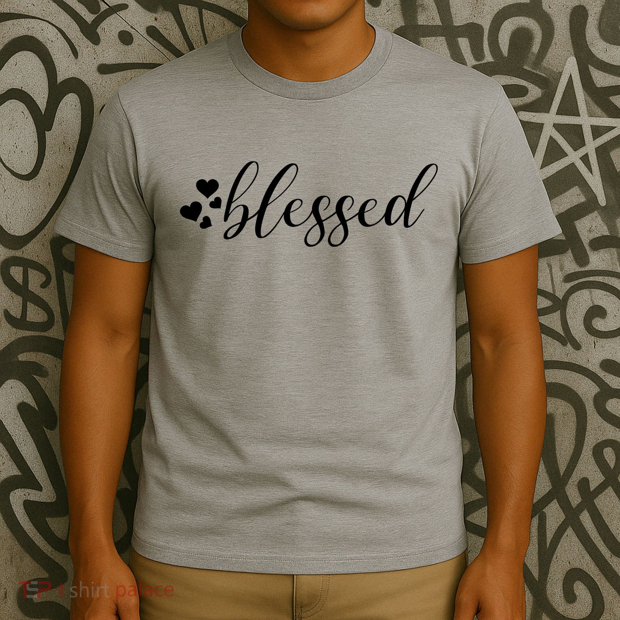 Blessed Cute Love Hearts T-Shirt