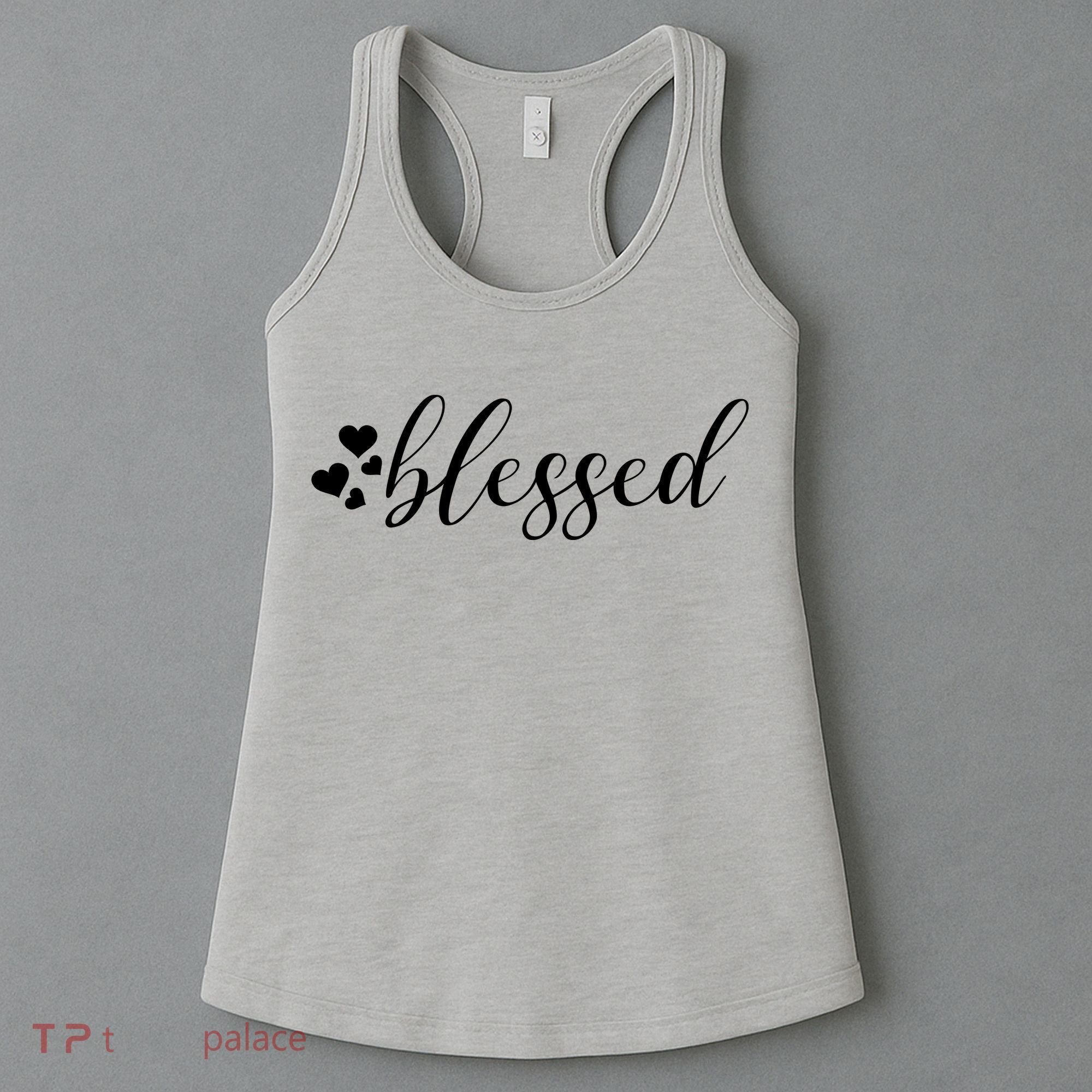 Blessed Cute Love Hearts Women's Tank Top