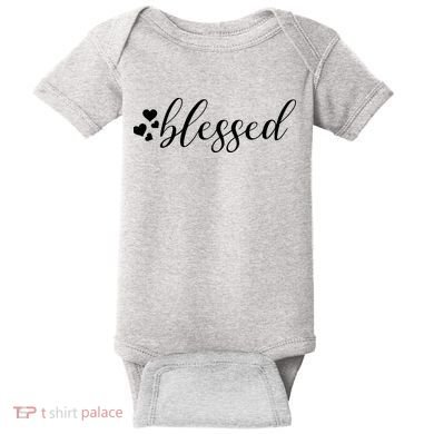Blessed Cute Love Hearts Baby Bodysuit