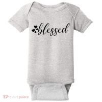 Blessed Cute Love Hearts Baby Bodysuit thumb 0