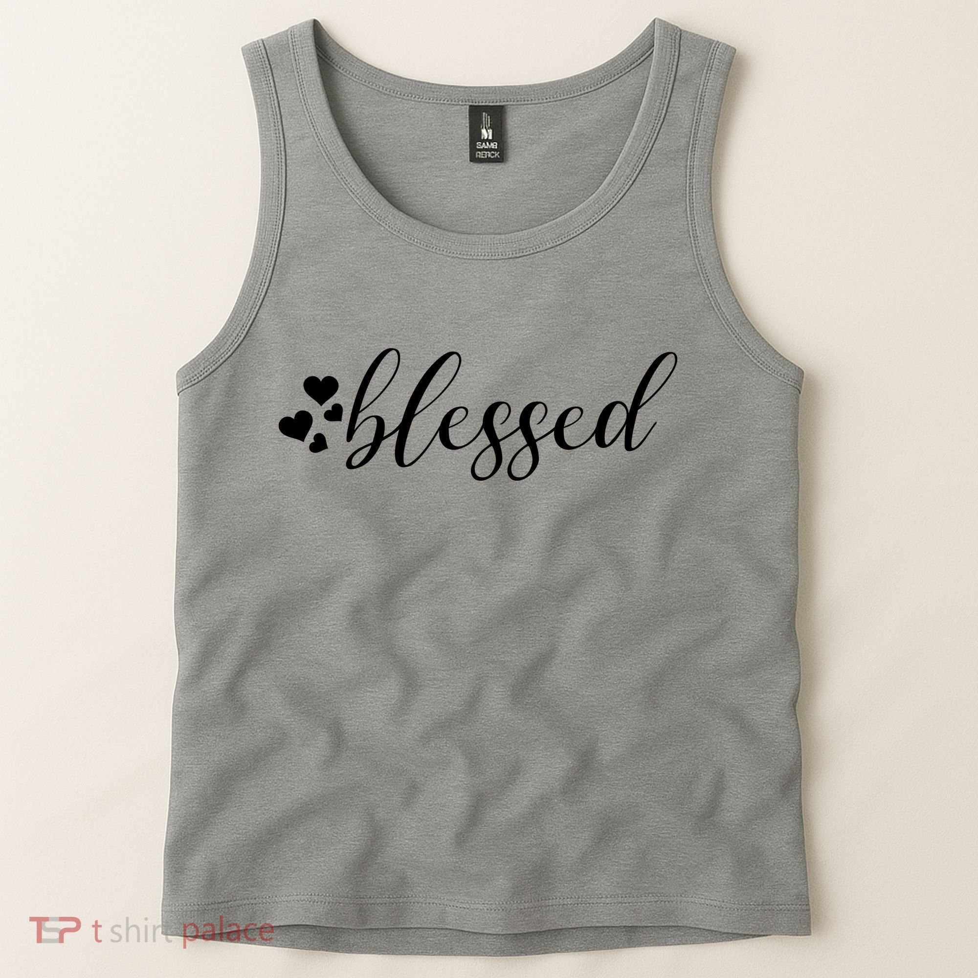 Blessed Cute Love Hearts Tank Top
