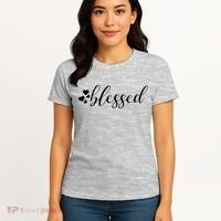 Blessed Cute Love Hearts Women's T-Shirt thumb 4