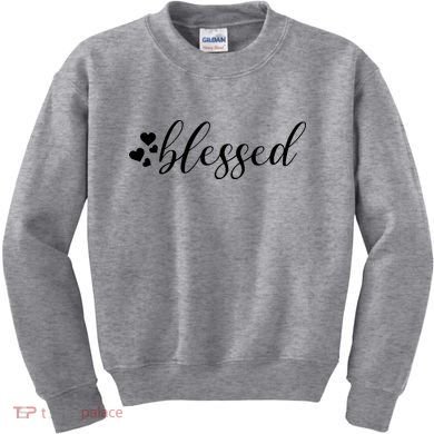 Blessed Cute Love Hearts Kids Sweatshirt