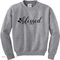 Blessed Cute Love Hearts Kids Sweatshirt thumb 0