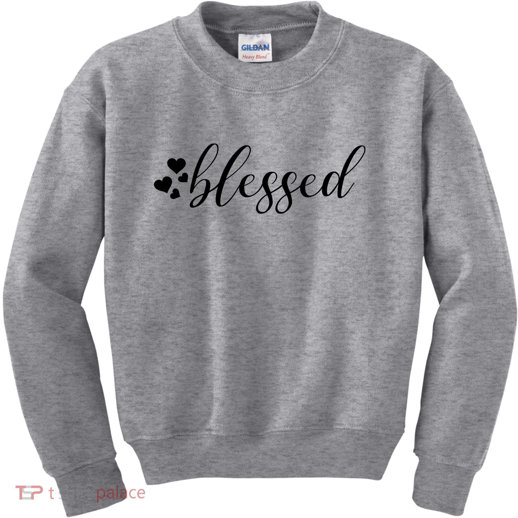 Blessed Cute Love Hearts Kids Sweatshirt