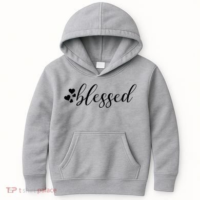 Blessed Cute Love Hearts Kids Hoodie