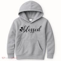 Blessed Cute Love Hearts Kids Hoodie thumb 0