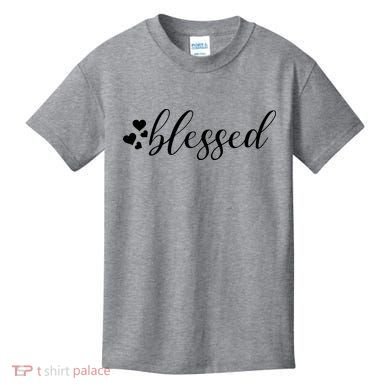 Blessed Cute Love Hearts Kids T-Shirt