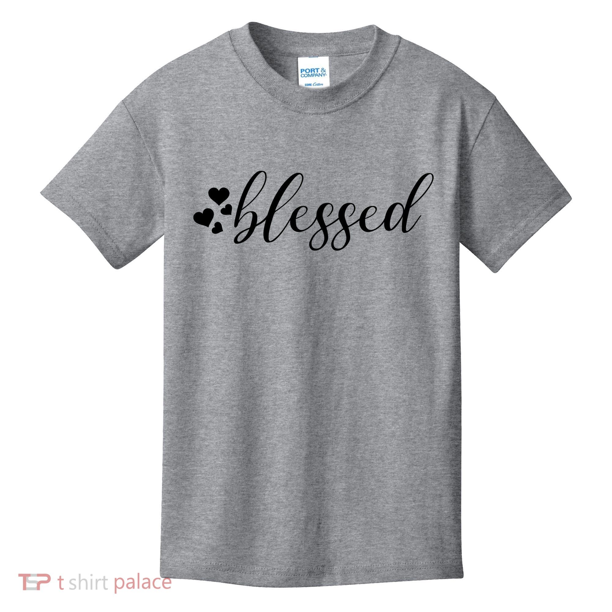 Blessed Cute Love Hearts Kids T-Shirt