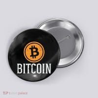 Bitcoin Coin Logo Btc Cyrpto Cryptocurrency Trader Women Button thumb 0