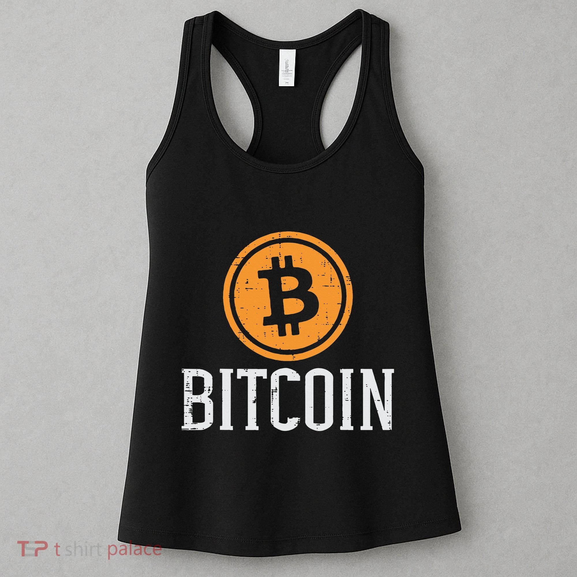 Bitcoin Coin Logo Btc Cyrpto Cryptocurrency Trader Women Women's Tank Top
