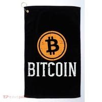 Bitcoin Coin Logo Btc Cyrpto Cryptocurrency Trader Women Golf Towel thumb 0