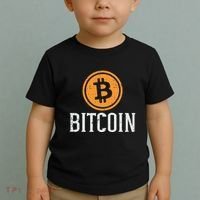 Bitcoin Coin Logo Btc Cyrpto Cryptocurrency Trader Women Toddler T-Shirt thumb 2