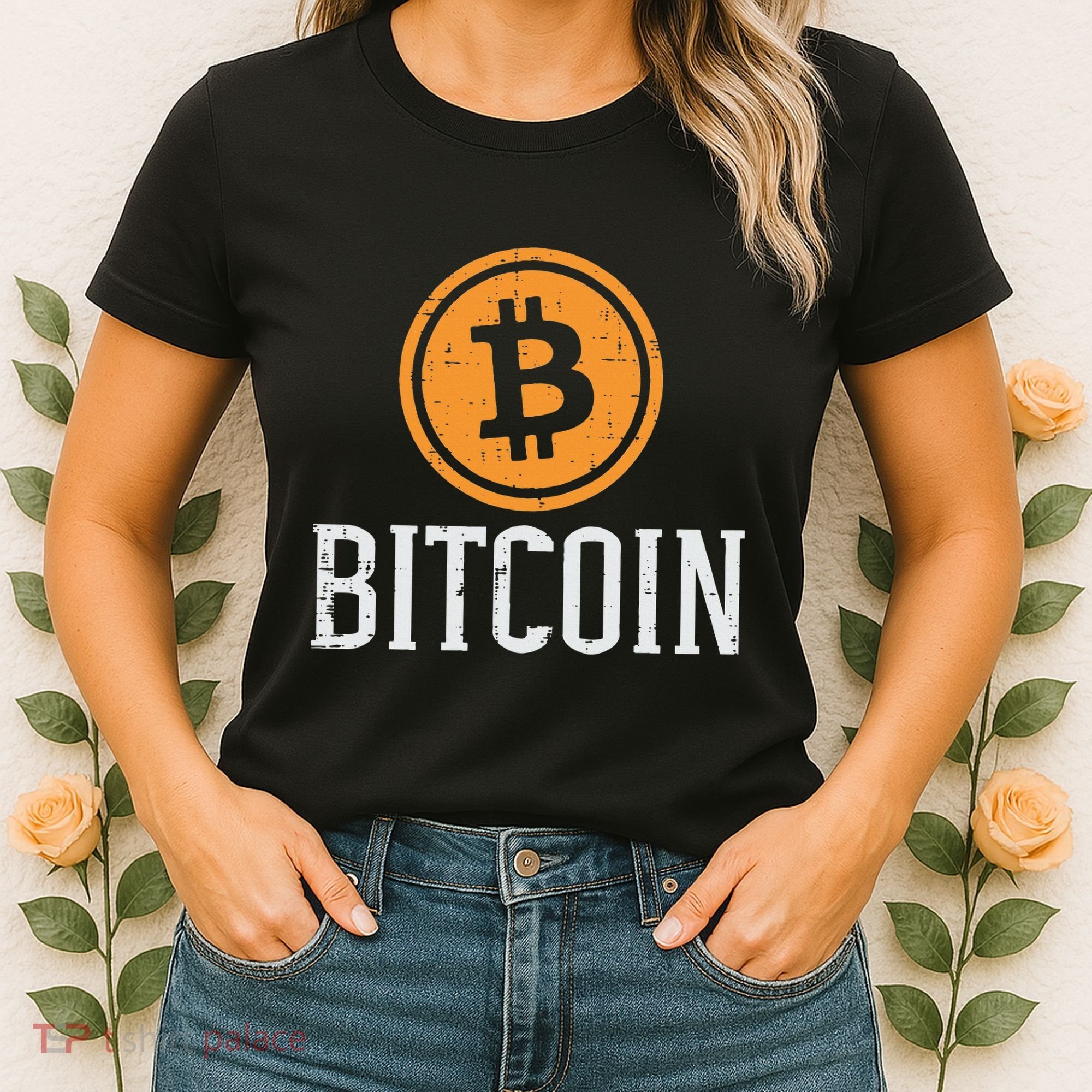 Bitcoin Coin Logo Btc Cyrpto Cryptocurrency Trader Women Women's T-Shirt