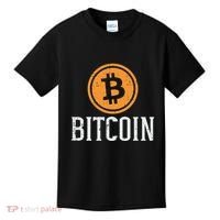 Bitcoin Coin Logo Btc Cyrpto Cryptocurrency Trader Women Kids T-Shirt thumb 0