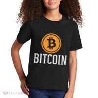 Bitcoin Coin Logo Btc Cyrpto Cryptocurrency Trader Women Kids T-Shirt thumb 2