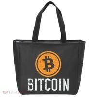 Bitcoin Coin Logo Btc Cyrpto Cryptocurrency Trader Women Tote Bag thumb 0