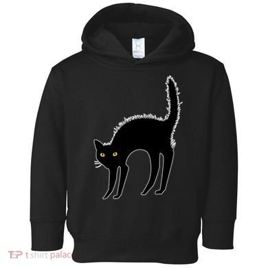 Black Cat Lover Gift Toddler Hoodie
