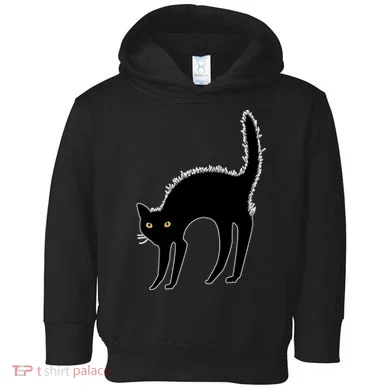 Black Cat Lover Gift Toddler Hoodie