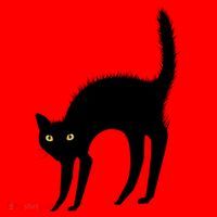 Black Cat Lover Gift Santa Hat thumb 1