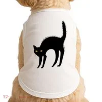 Black Cat Lover Gift Doggie Tank thumb 0