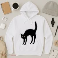 Black Cat Lover Gift Hoodie thumb 3
