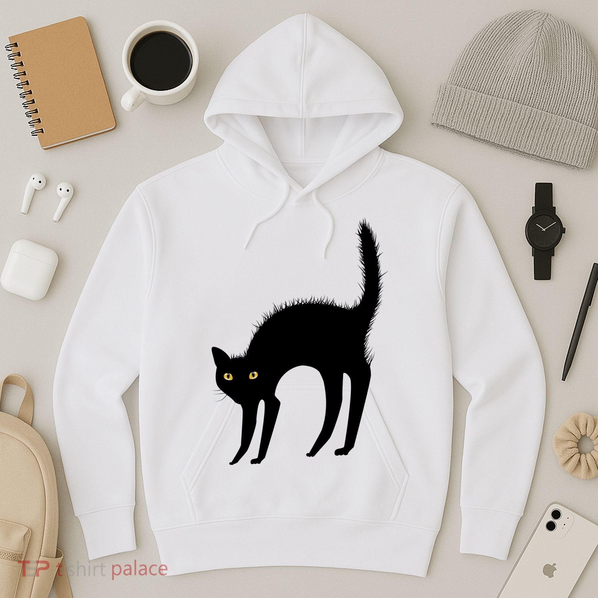 Black Cat Lover Gift Hoodie