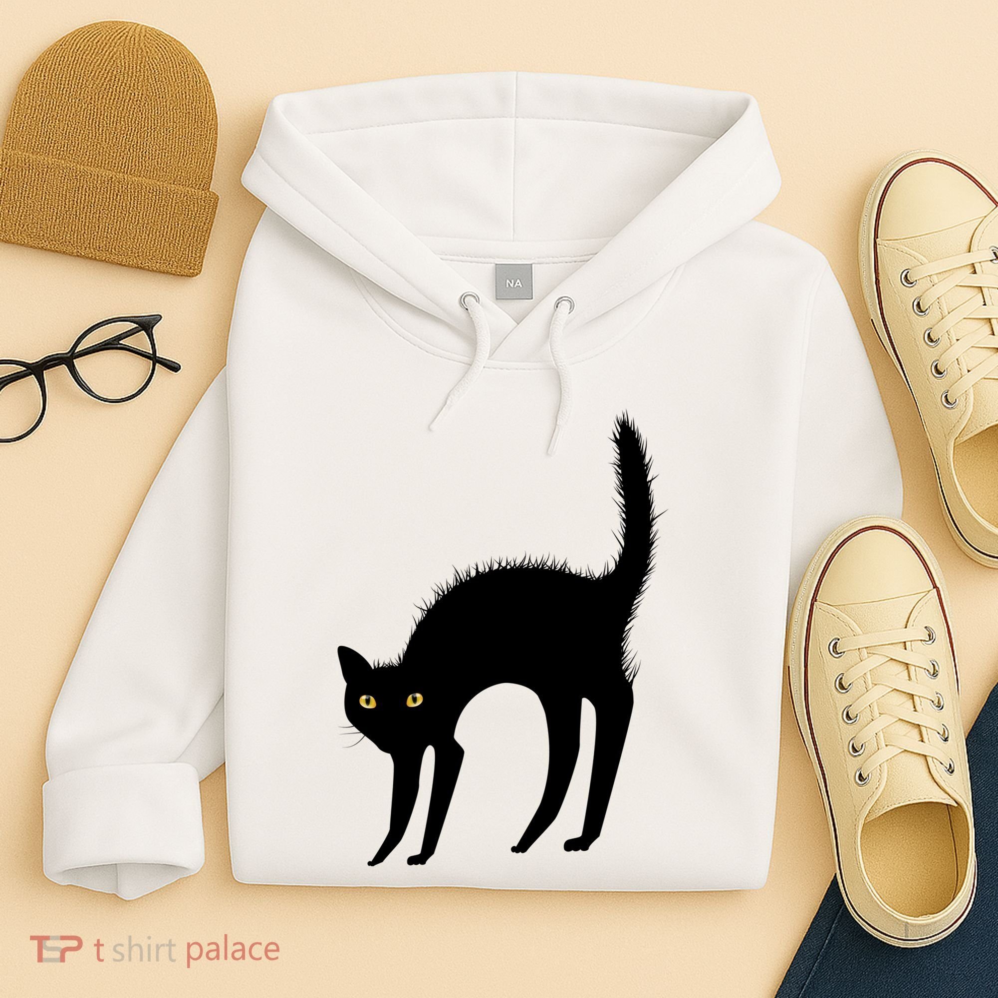 Black Cat Lover Gift Hoodie